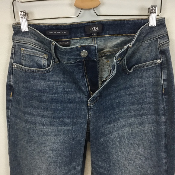 NYDJ Marilyn Straight Jeans in Seline Wash Lift Tuck Technology Size 6 - Picture 5 of 10